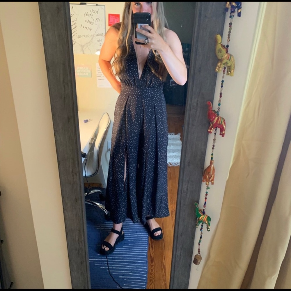 Black and white jumpsuit